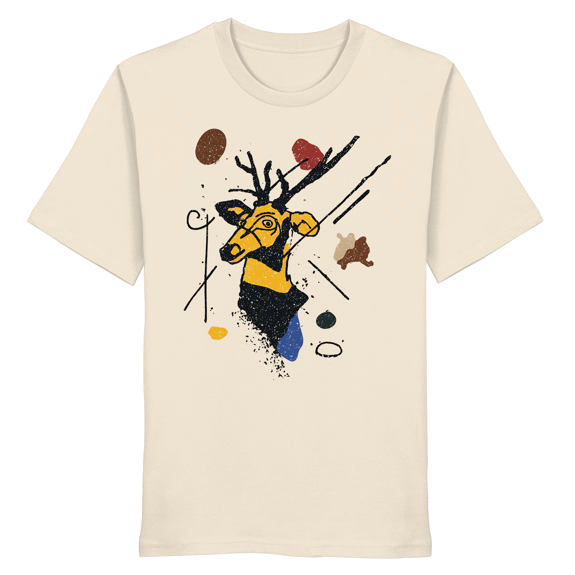 James Hunter - Nature and Beyond Unisex-Shirts Natural Raw / XS The Stag — Art Collection No.2 - Organic Shirt