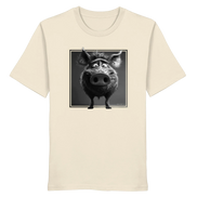 James Hunter - Nature and Beyond Unisex-Shirts Natural Raw / XS The Stare-Down — Wild Boar Organic T-Shirt 1.0 - Organic Shirt