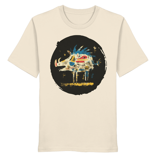 James Hunter - Nature and Beyond Unisex-Shirts Natural Raw / XS Totem Boar — Art Collection Organic T-Shirt No. 7 - Organic Shirt