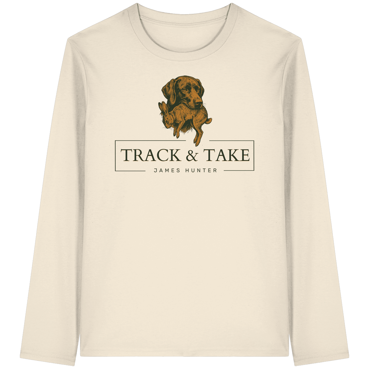 James Hunter - Nature and Beyond Unisex-Shirts Natural Raw / XS Track & Take - Organic Longsleeve T-Shirt