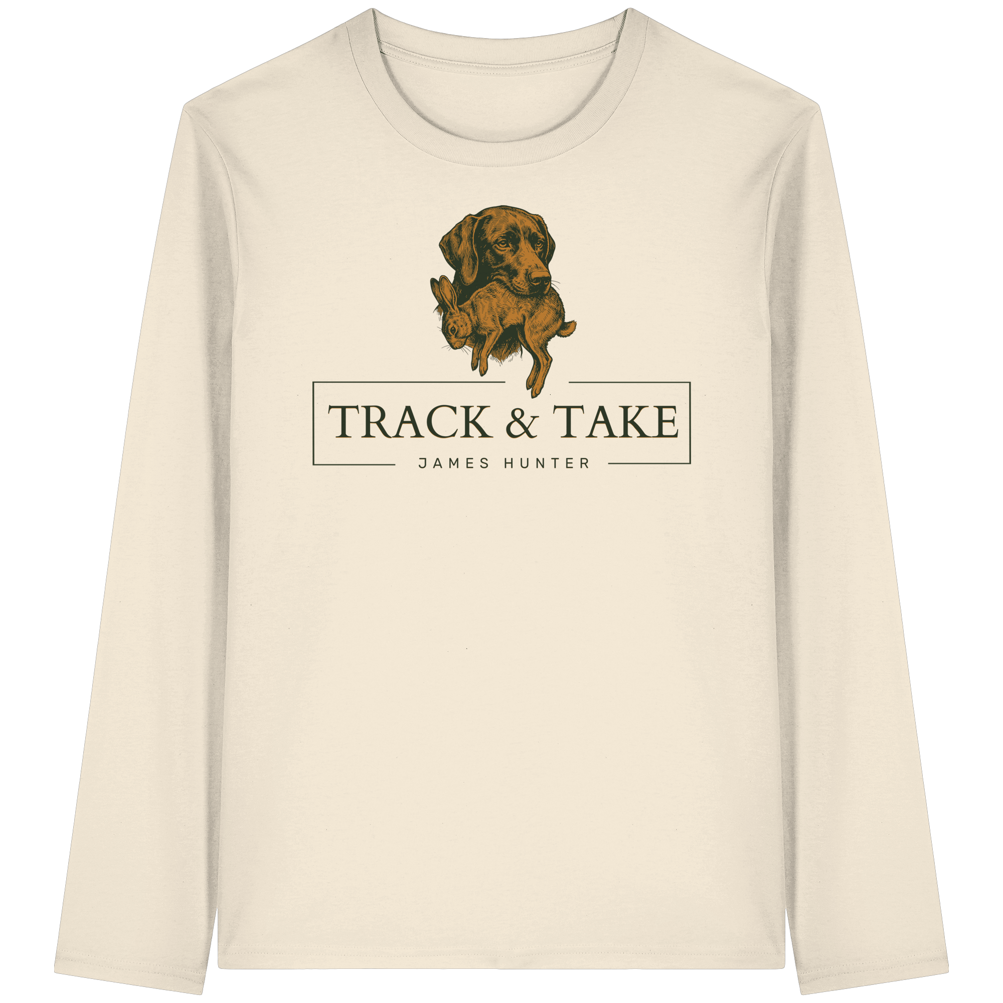 James Hunter - Nature and Beyond Unisex-Shirts Natural Raw / XS Track & Take - Organic Longsleeve T-Shirt