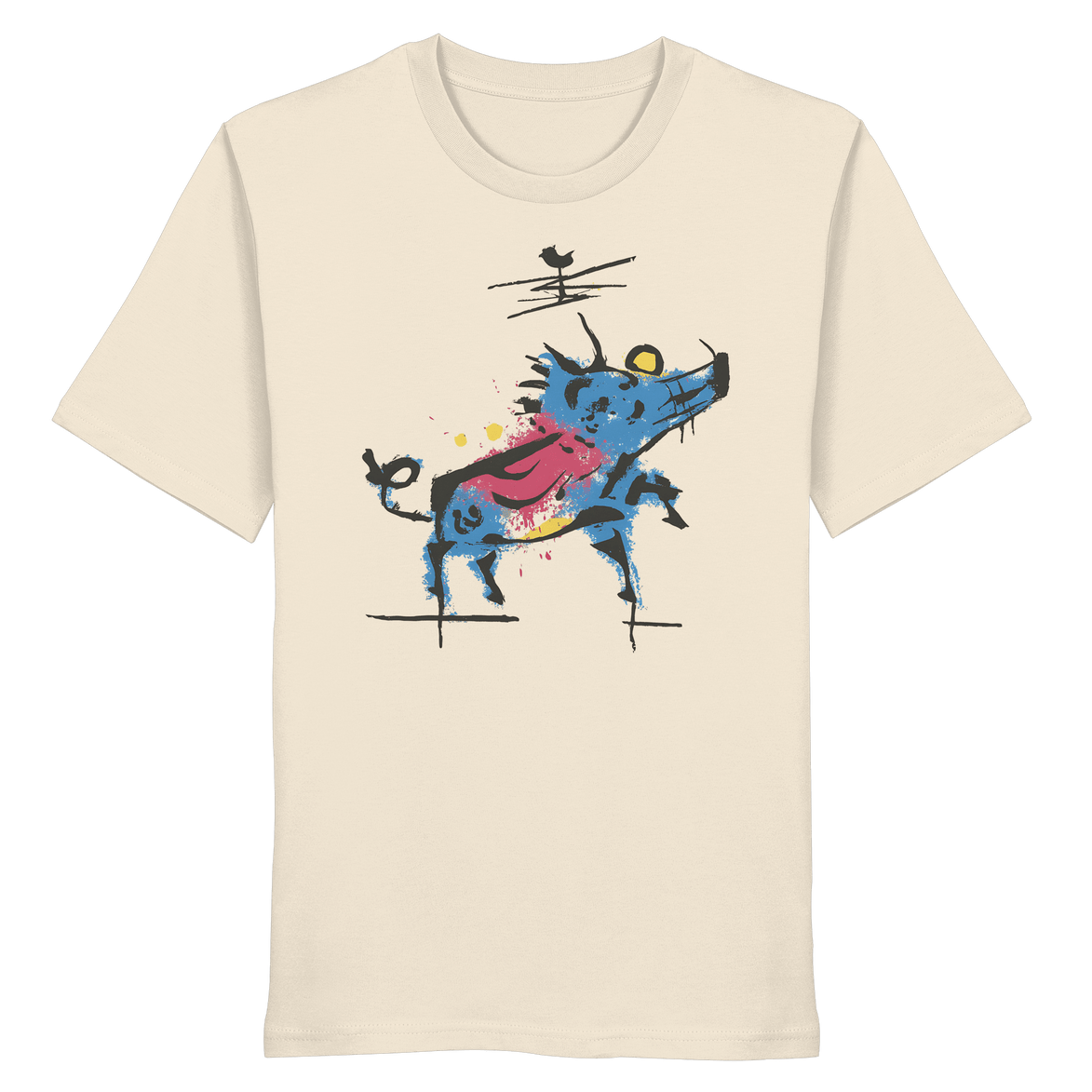 James Hunter - Nature and Beyond Unisex-Shirts Natural Raw / XS Wild Charge — Art Collection Organic T-Shirt No. 5 - Organic Shirt