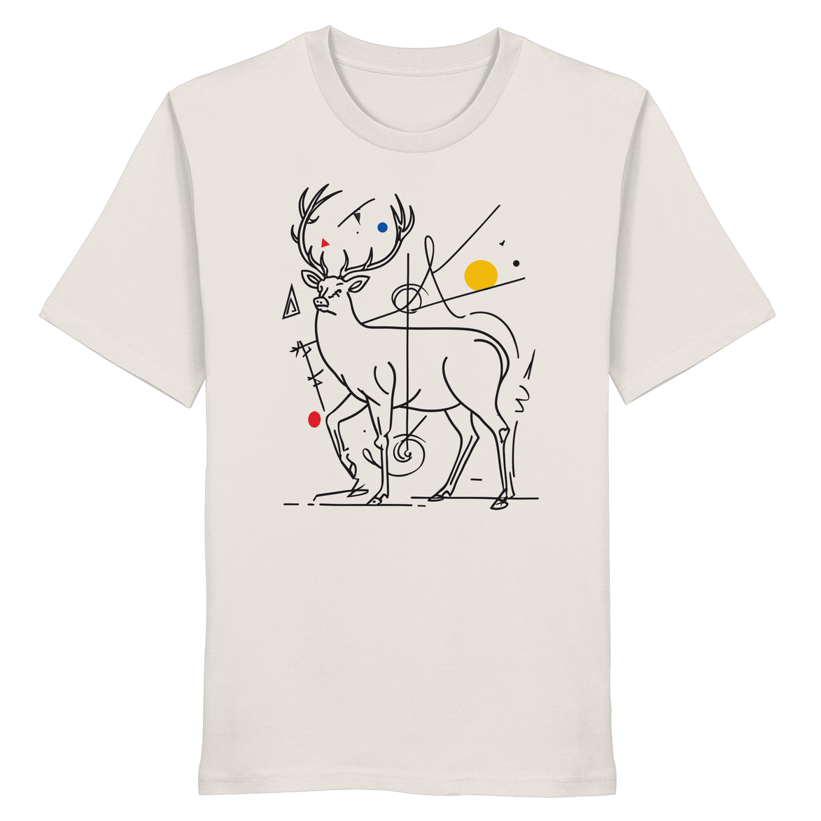James Hunter - Nature and Beyond Unisex-Shirts Off White / XS Geometry of the Wild  — Art Collection No.3 - Organic Shirt