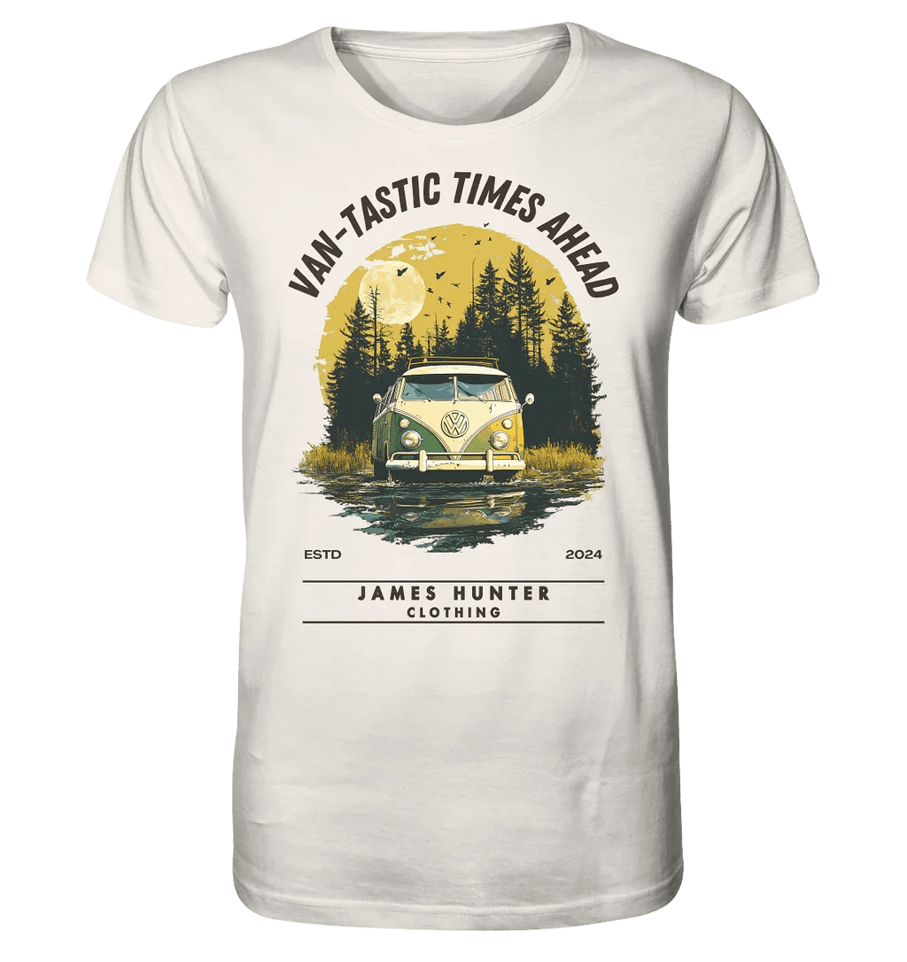 James Hunter - Nature and Beyond Unisex-Shirts Off White / XS Van-Tastic Times Ahead - Organic Shirt