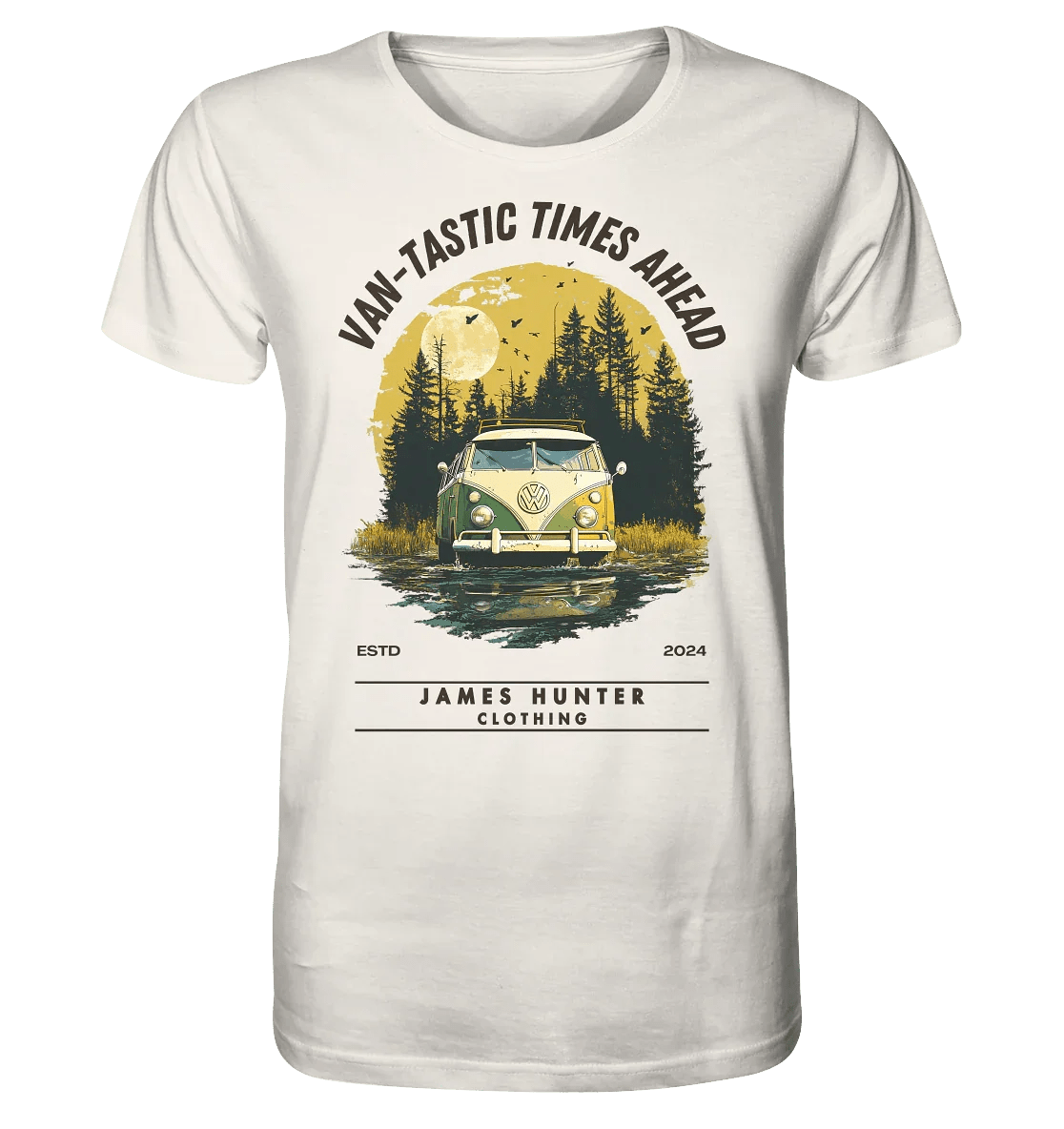 James Hunter - Nature and Beyond Unisex-Shirts Off White / XS Van-Tastic Times Ahead - Organic Shirt