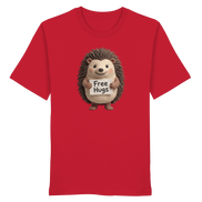 James Hunter - Nature and Beyond Unisex-Shirts Red / XS Free Hugs - Organic Shirt