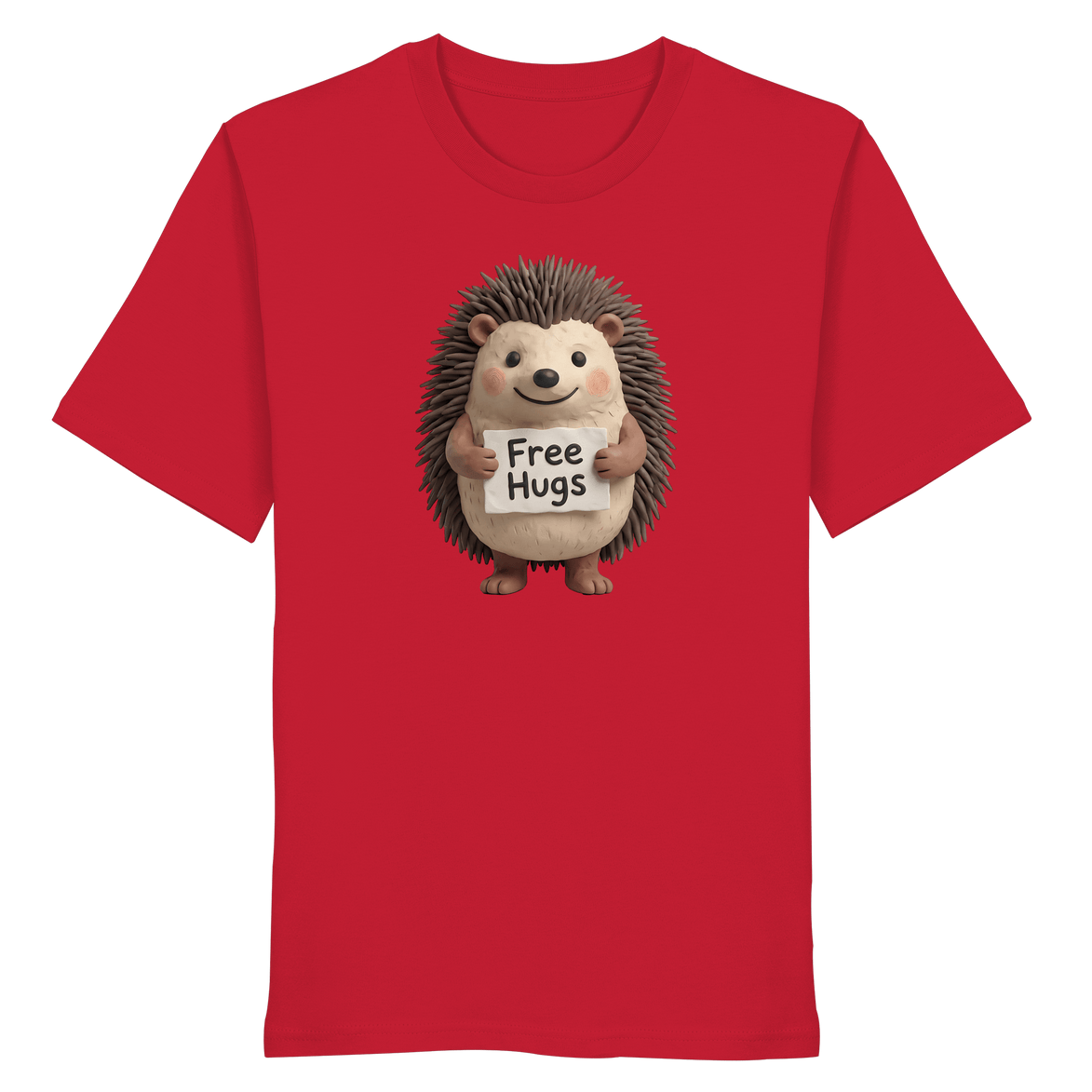 James Hunter - Nature and Beyond Unisex-Shirts Red / XS Free Hugs - Organic Shirt