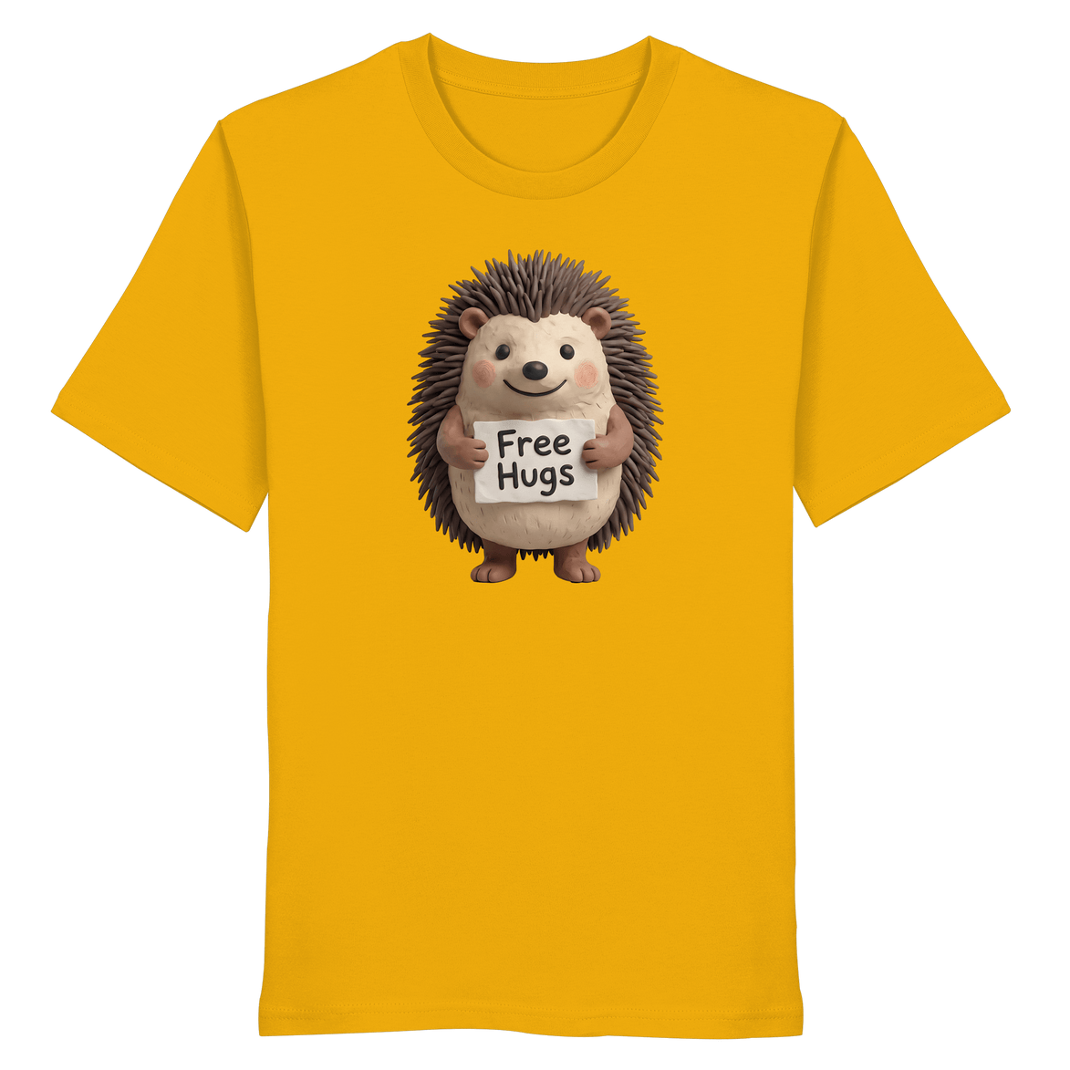 James Hunter - Nature and Beyond Unisex-Shirts Spectra Yellow / XS Free Hugs - Organic Shirt