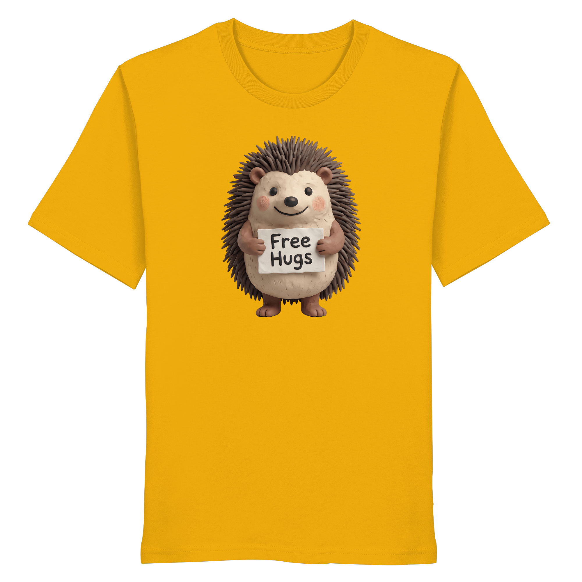 James Hunter - Nature and Beyond Unisex-Shirts Spectra Yellow / XS Free Hugs - Organic Shirt
