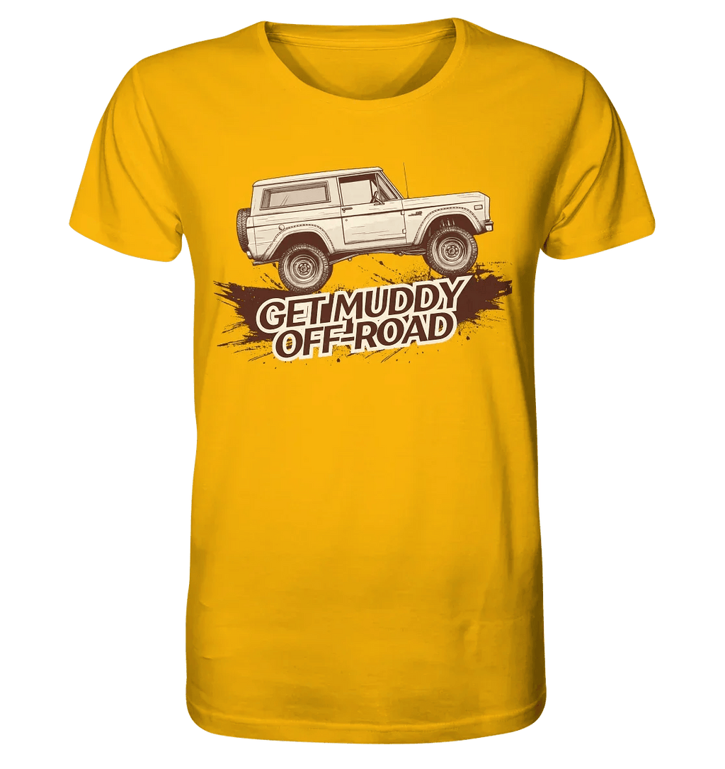 James Hunter - Nature and Beyond Unisex-Shirts Spectra Yellow / XS Get Muddy - Bronco