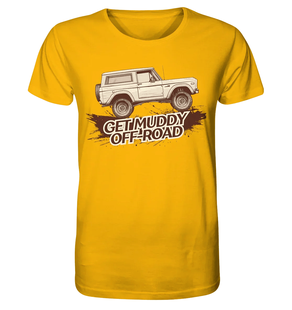 James Hunter - Nature and Beyond Unisex-Shirts Spectra Yellow / XS Get Muddy - Bronco