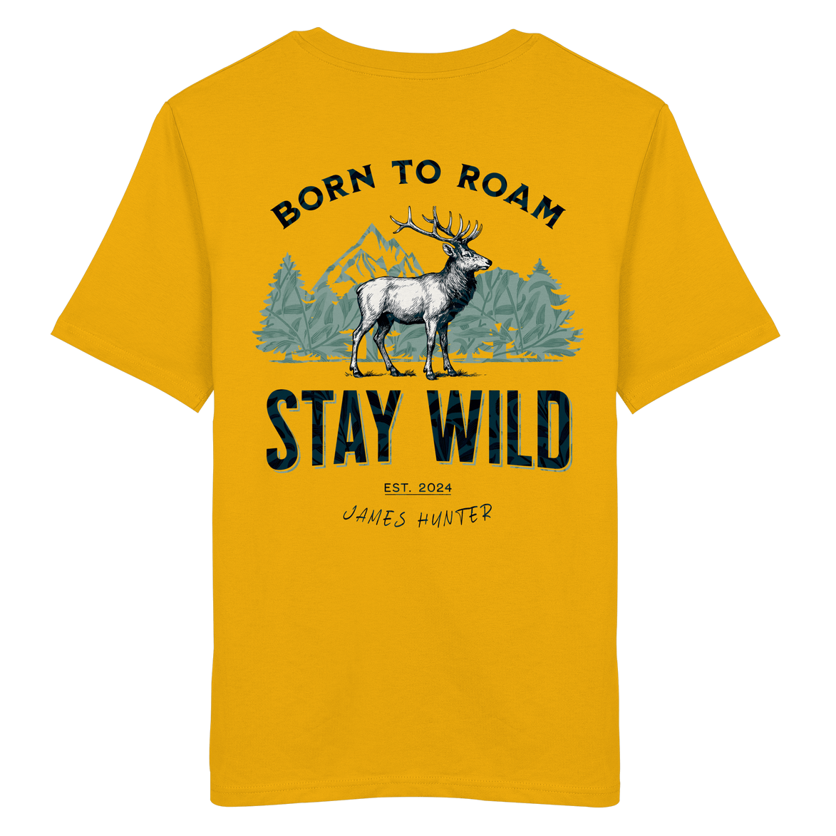 James Hunter - Nature and Beyond Unisex-Shirts Spectra Yellow / XS STAY WILD - Boarn to Roam