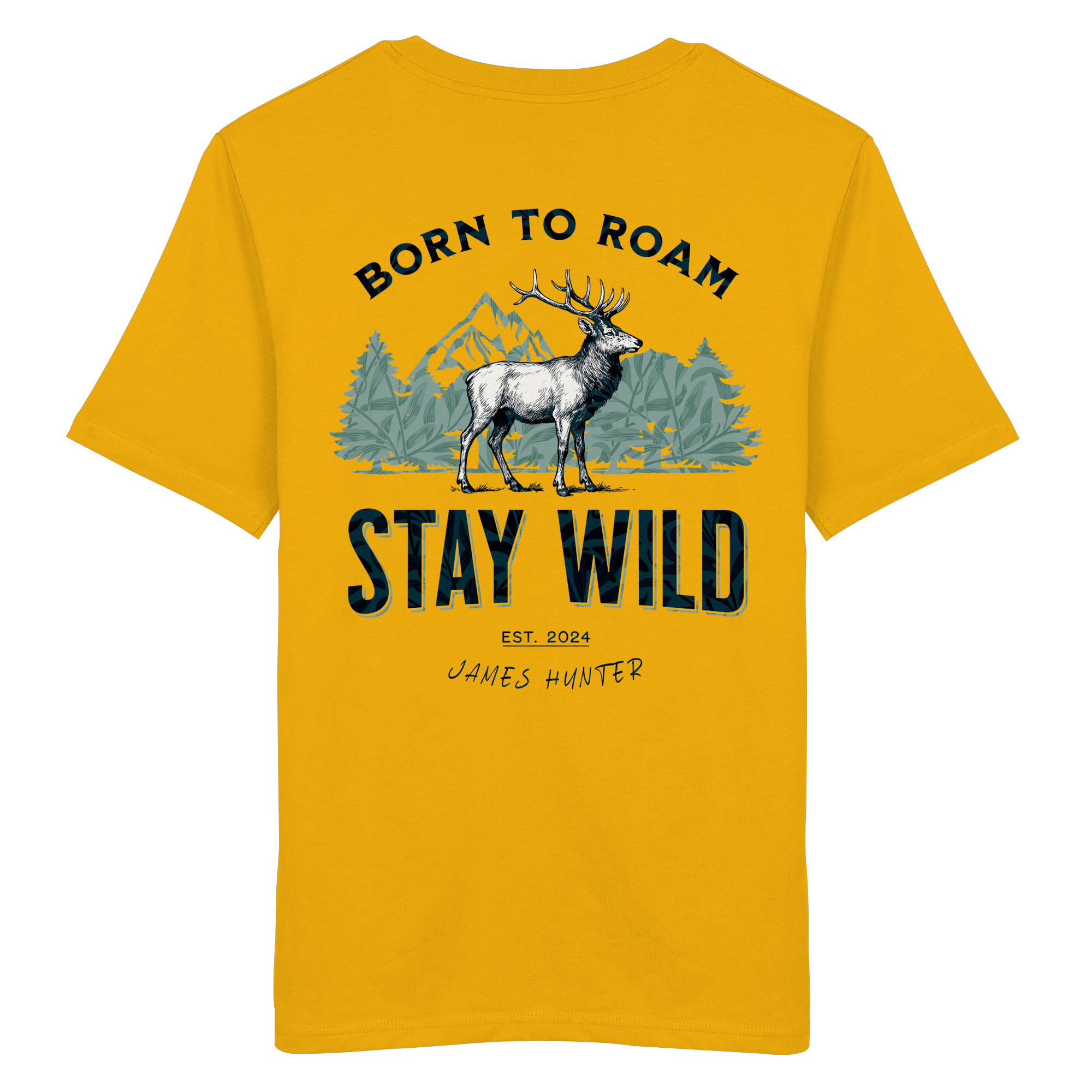 James Hunter - Nature and Beyond Unisex-Shirts Spectra Yellow / XS STAY WILD - Boarn to Roam