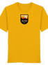 James Hunter - Nature and Beyond Unisex-Shirts Spectra Yellow / XS Stay Wild – Sunset Deer Badge - Organic Shirt