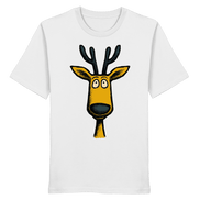 James Hunter - Nature and Beyond Unisex-Shirts White / XS Deer Caricature - Organic Shirt