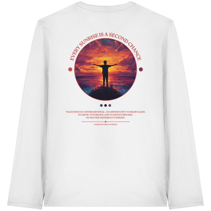 James Hunter - Nature and Beyond Unisex-Shirts White / XS Every Sunrise Is A Second Chance - Organic Longsleeve T-Shirt