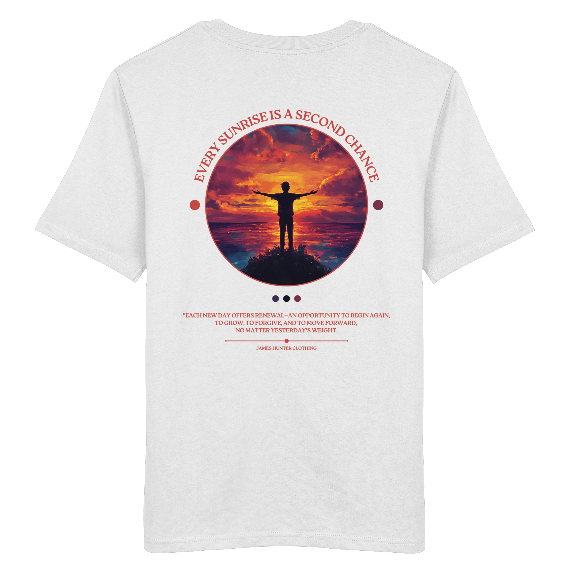 James Hunter - Nature and Beyond Unisex-Shirts White / XS Every Sunrise Is A Second Chance - Organic Shirt