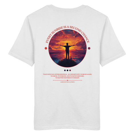 James Hunter - Nature and Beyond Unisex-Shirts White / XS Every Sunrise Is A Second Chance - Organic Shirt