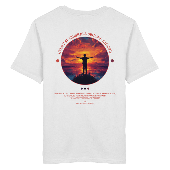 James Hunter - Nature and Beyond Unisex-Shirts White / XS Every Sunrise Is A Second Chance - Organic Shirt