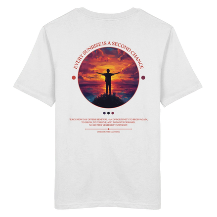 James Hunter - Nature and Beyond Unisex-Shirts White / XS Every Sunrise Is A Second Chance - Organic Shirt