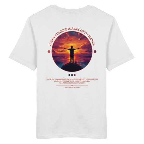 James Hunter - Nature and Beyond Unisex-Shirts White / XS Every Sunrise Is A Second Chance - Organic Shirt