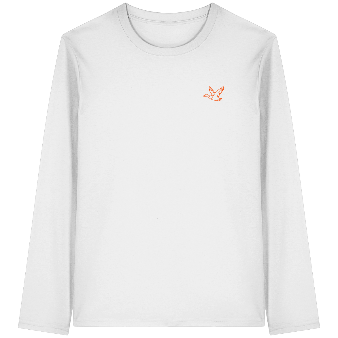 James Hunter - Nature and Beyond Unisex-Shirts White / XS Flying Duck - Organic Longsleeve T-Shirt