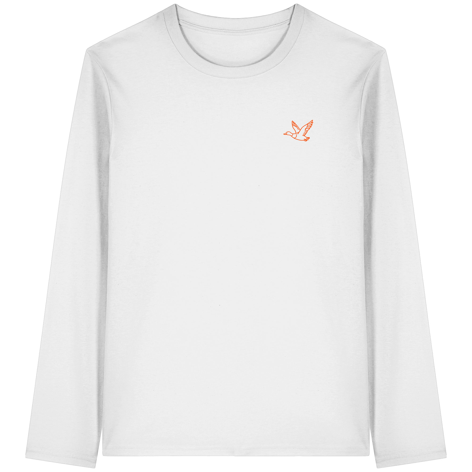 James Hunter - Nature and Beyond Unisex-Shirts White / XS Flying Duck - Organic Longsleeve T-Shirt
