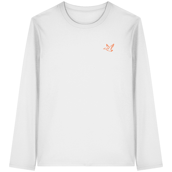 James Hunter - Nature and Beyond Unisex-Shirts White / XS Flying Duck - Organic Longsleeve T-Shirt