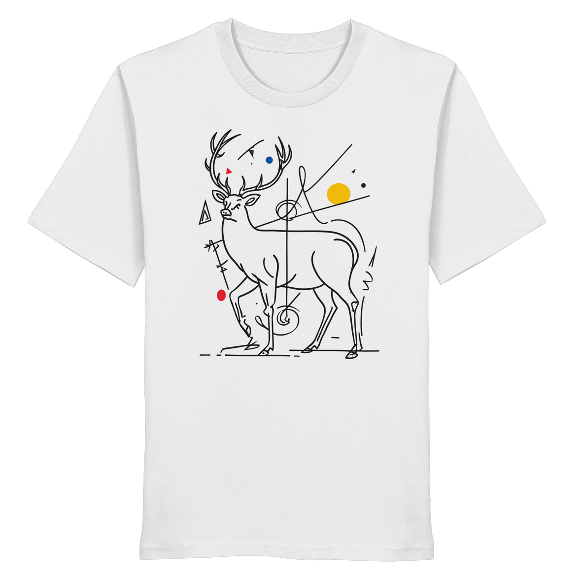 James Hunter - Nature and Beyond Unisex-Shirts White / XS Geometry of the Wild  — Art Collection No.3 - Organic Shirt
