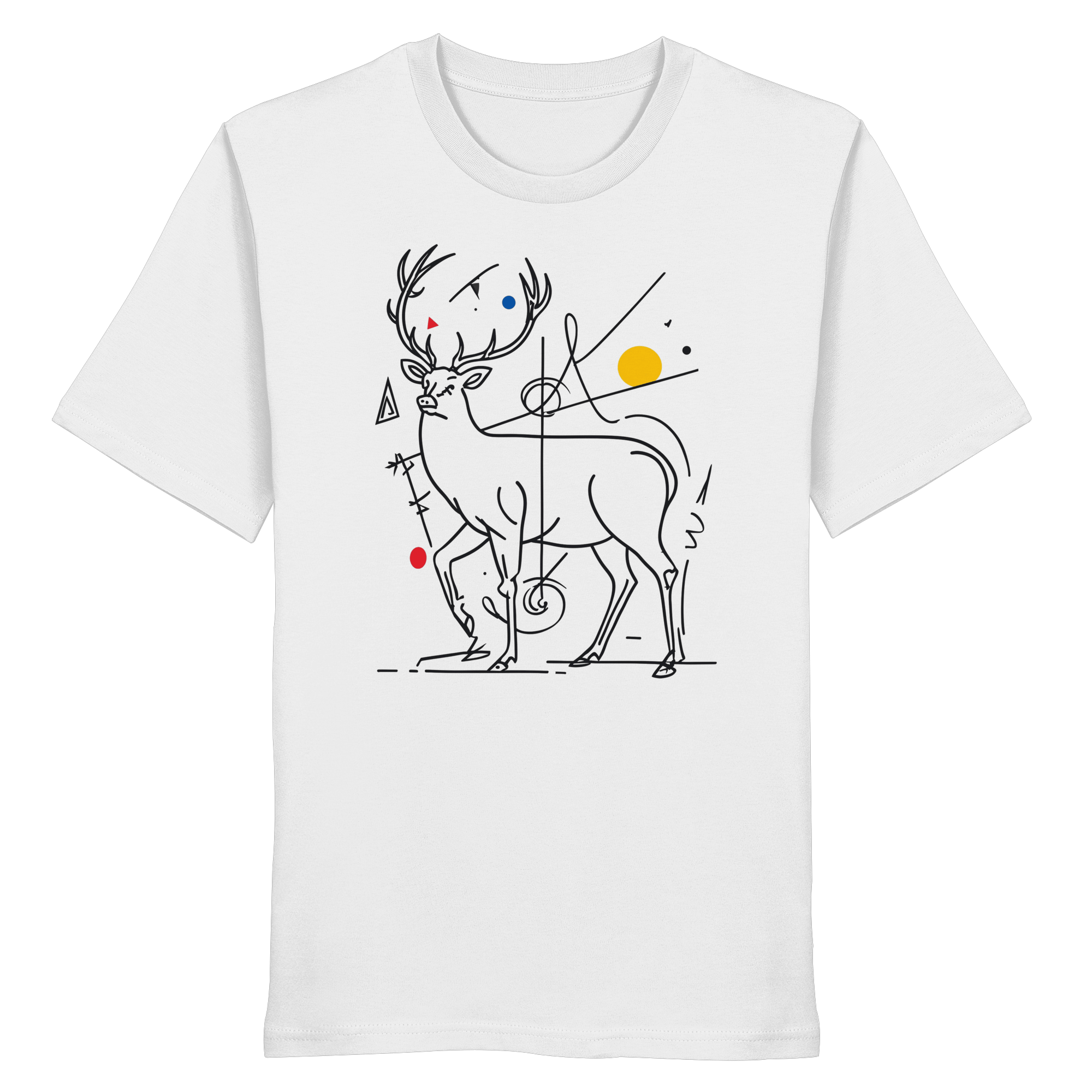 James Hunter - Nature and Beyond Unisex-Shirts White / XS Geometry of the Wild  — Art Collection No.3 - Organic Shirt