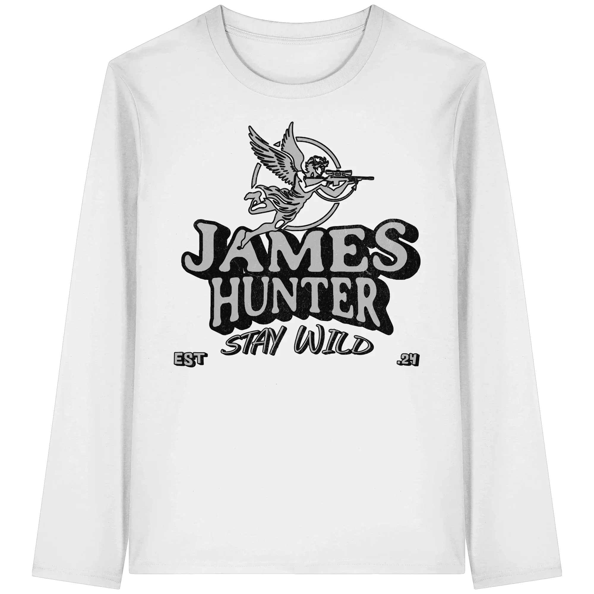 James Hunter - Nature and Beyond Unisex-Shirts White / XS Stay Wild – James Hunter Angel Edition - Organic Longsleeve T-Shirt