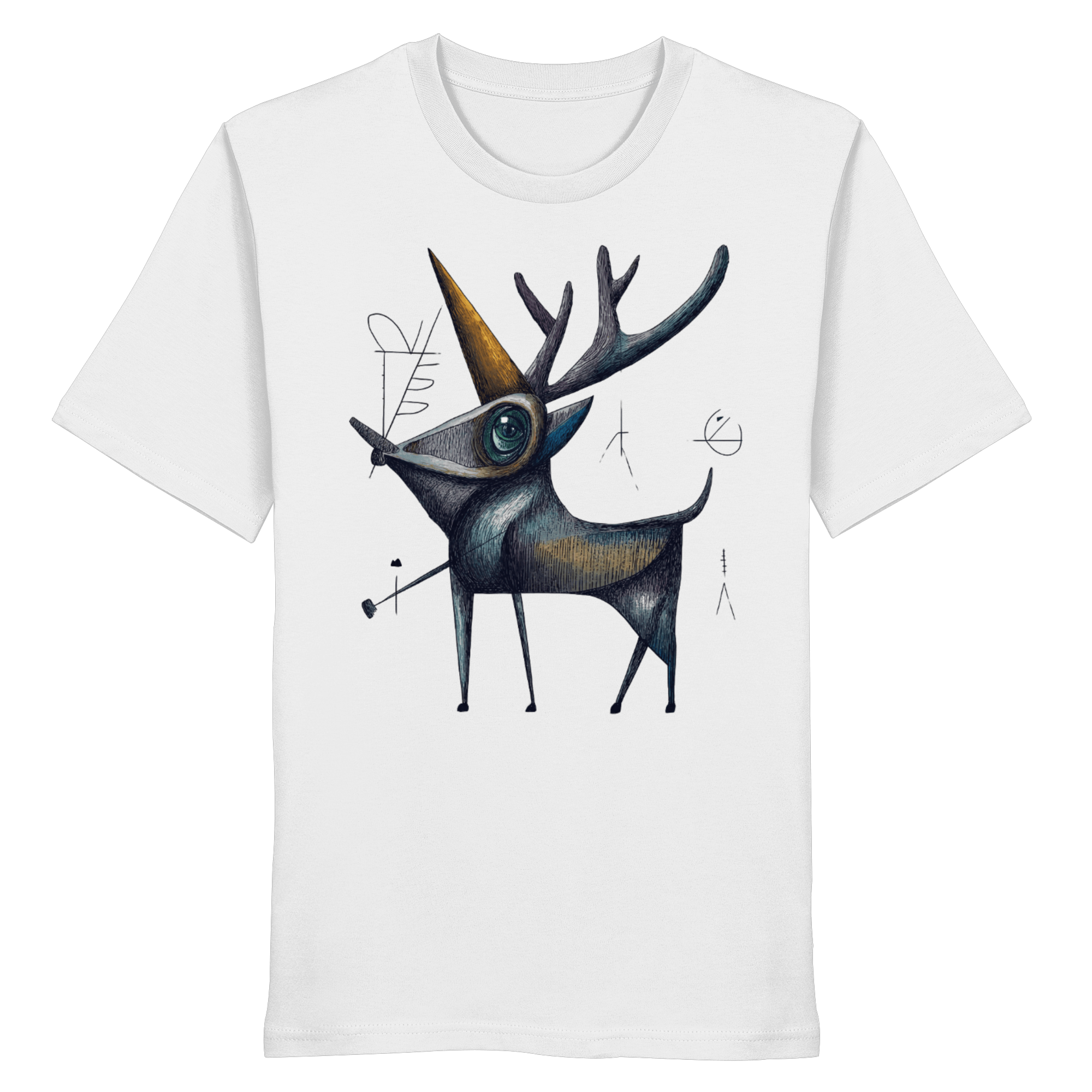 James Hunter - Nature and Beyond Unisex-Shirts White / XS The Watcher — Art Collection Organic T-Shirt No. 8