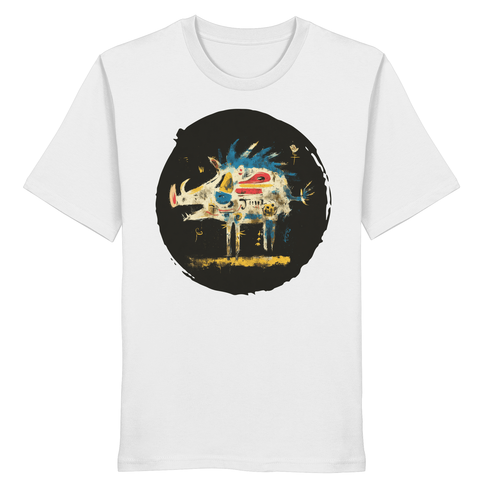 James Hunter - Nature and Beyond Unisex-Shirts White / XS Totem Boar — Art Collection Organic T-Shirt No. 7 - Organic Shirt