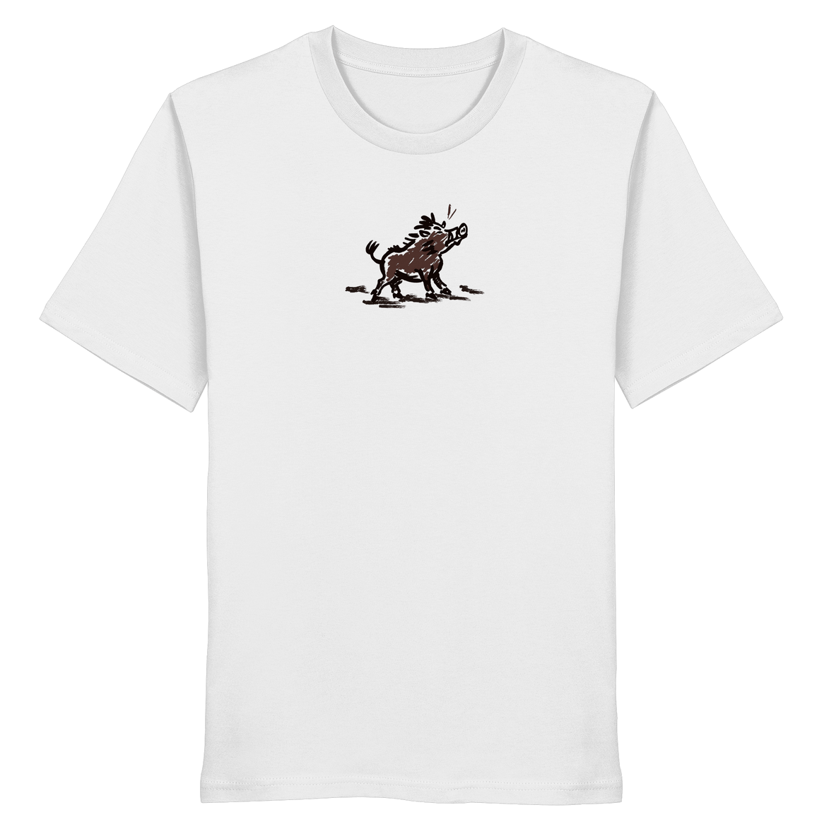 James Hunter - Nature and Beyond Unisex-Shirts White / XS Wild Boar - Simple - Organic Shirt