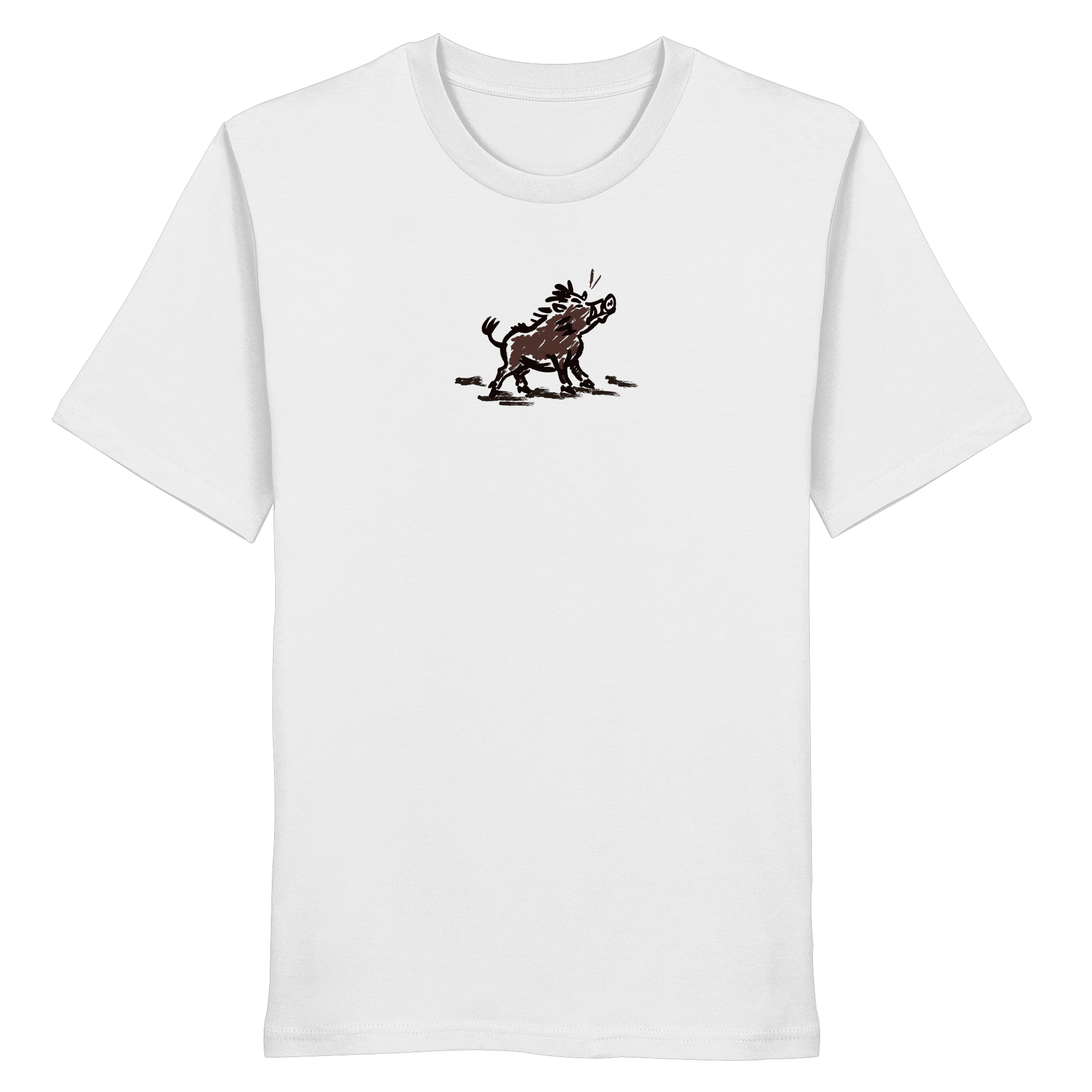 James Hunter - Nature and Beyond Unisex-Shirts White / XS Wild Boar - Simple - Organic Shirt