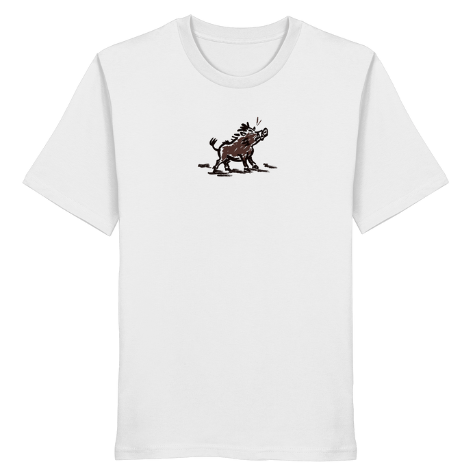 James Hunter - Nature and Beyond Unisex-Shirts White / XS Wild Boar - Simple - Organic Shirt