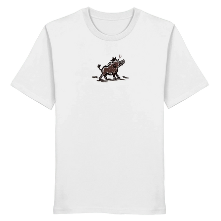James Hunter - Nature and Beyond Unisex-Shirts White / XS Wild Boar - Simple - Organic Shirt