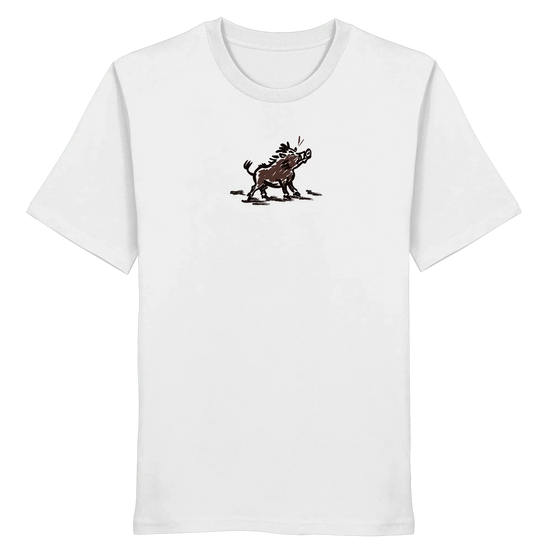 James Hunter - Nature and Beyond Unisex-Shirts White / XS Wild Boar - Simple - Organic Shirt