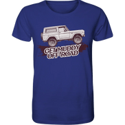 James Hunter - Nature and Beyond Unisex-Shirts Worker Blue / XS Get Muddy - Bronco
