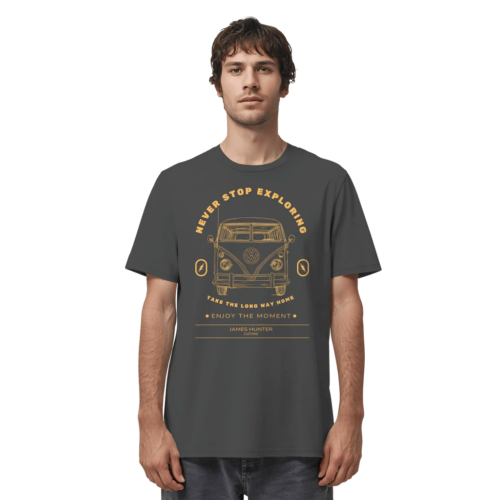 Never Stop Exploring - Organic Shirt - James Hunter - Nature and Beyond