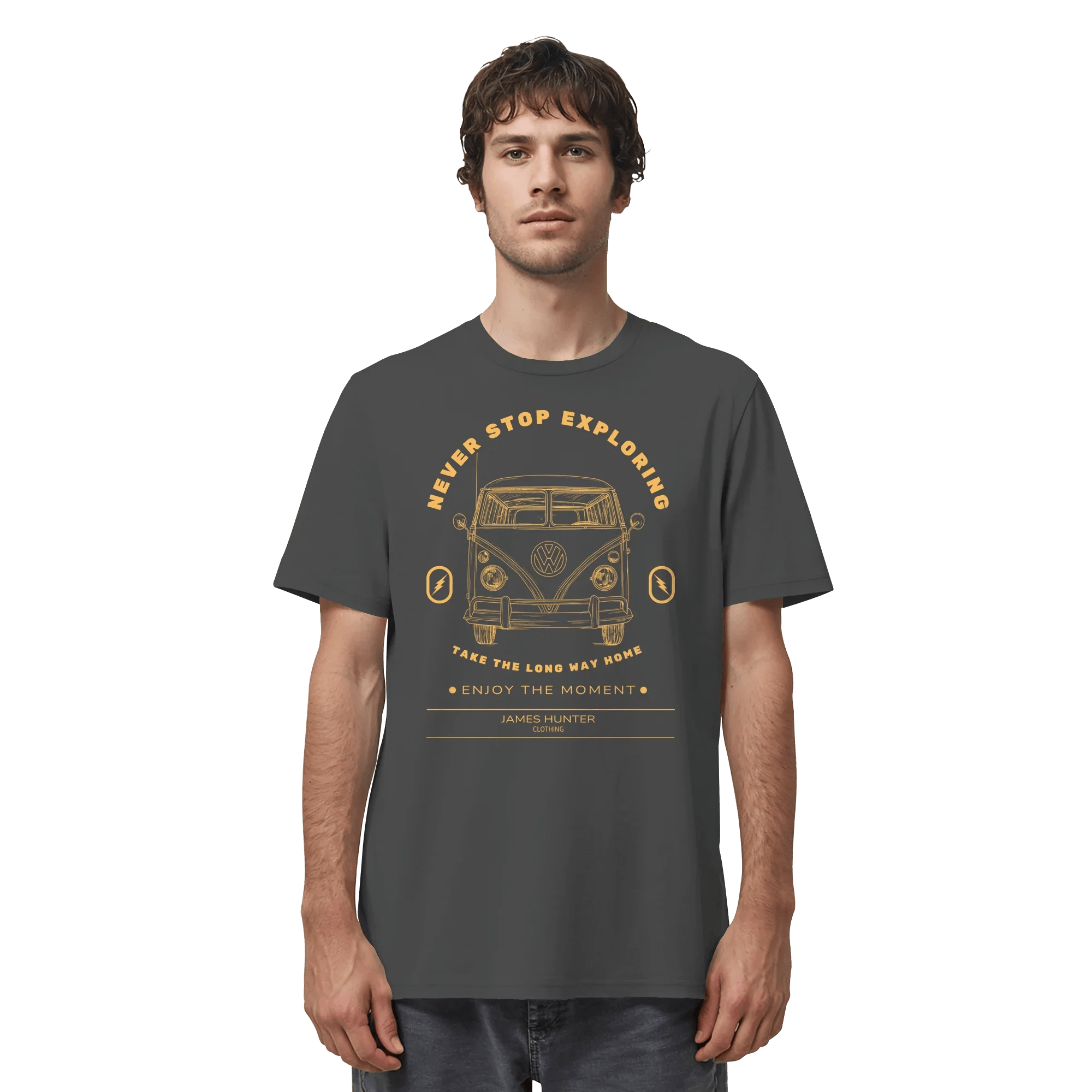Never Stop Exploring - Organic Shirt - James Hunter - Nature and Beyond