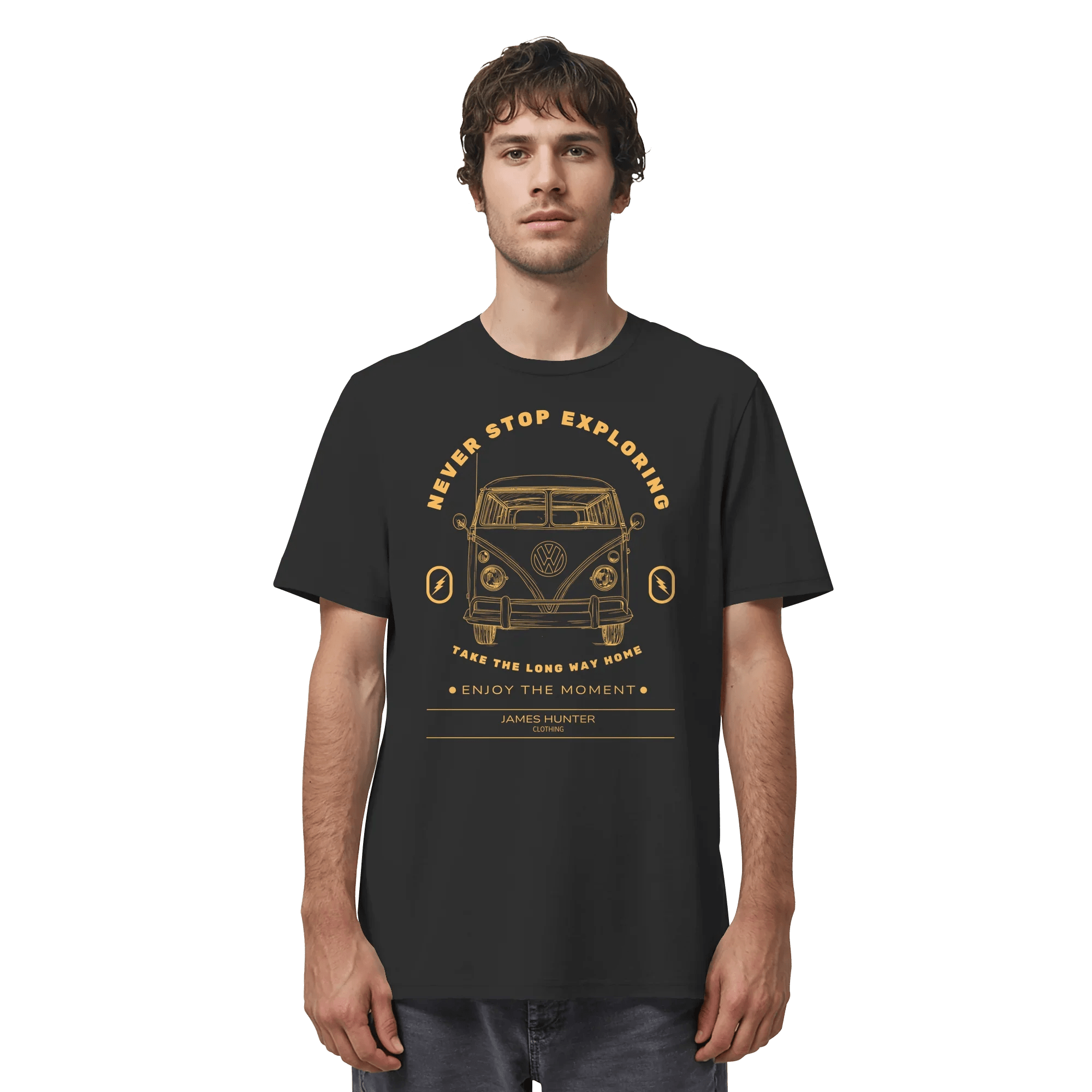 Never Stop Exploring - Organic Shirt - James Hunter - Nature and Beyond