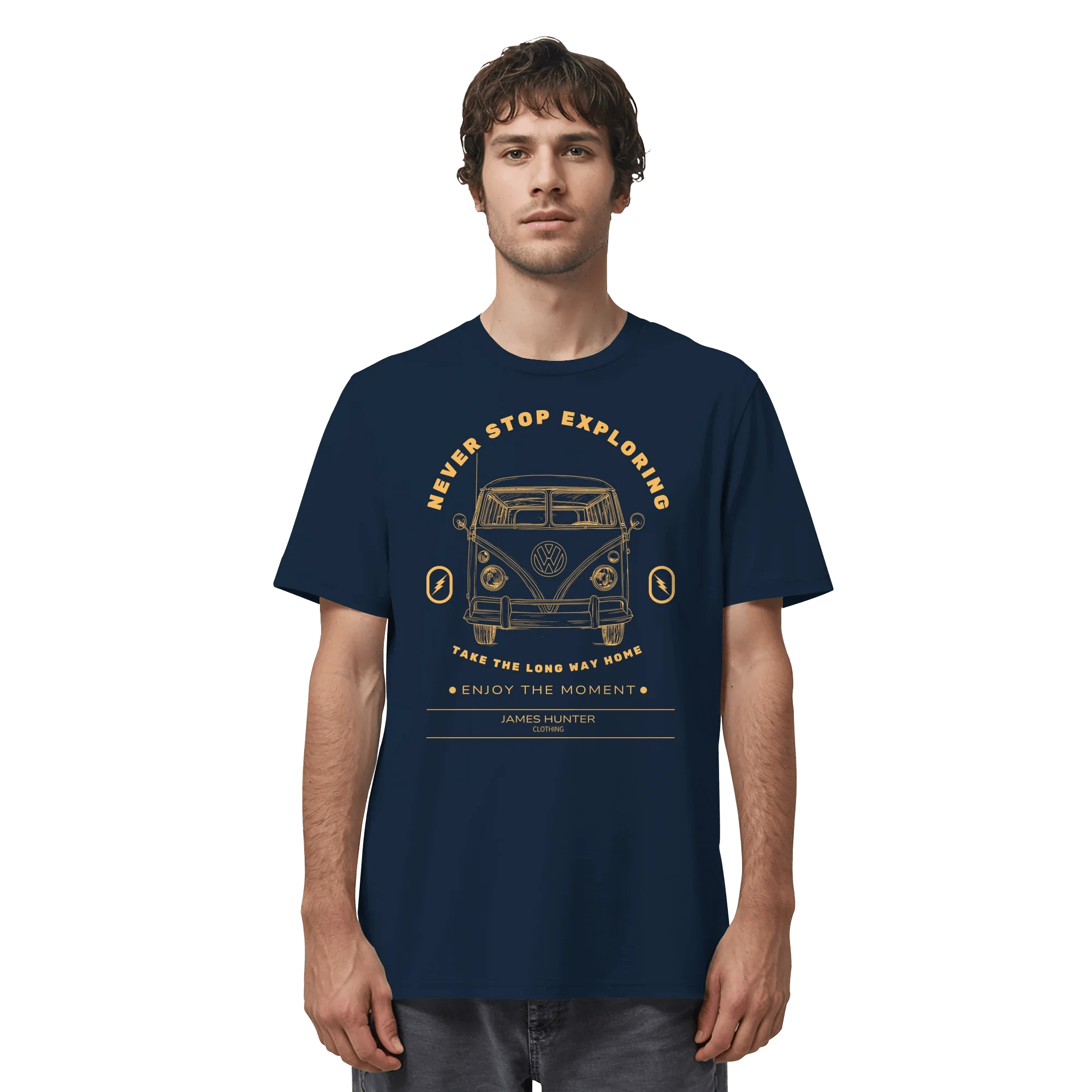 Never Stop Exploring - Organic Shirt - James Hunter - Nature and Beyond