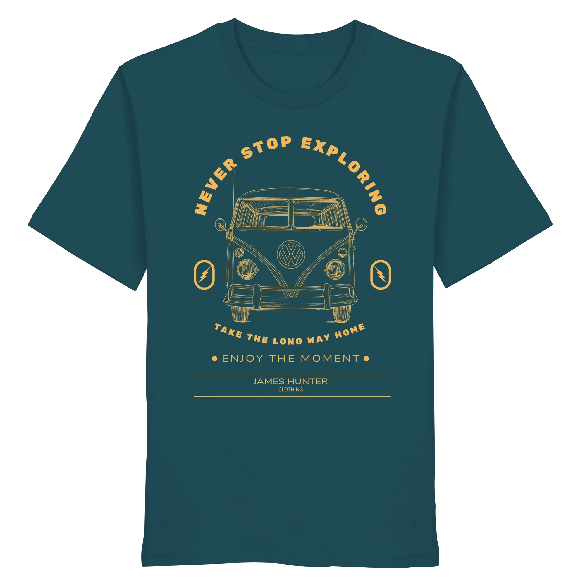 Never Stop Exploring - Organic Shirt - James Hunter - Nature and Beyond