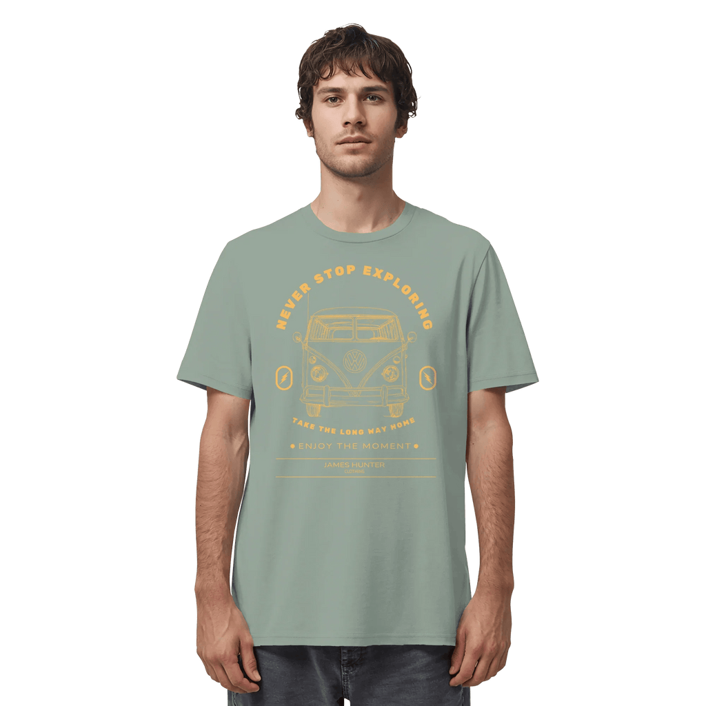 Never Stop Exploring - Organic Shirt - James Hunter - Nature and Beyond