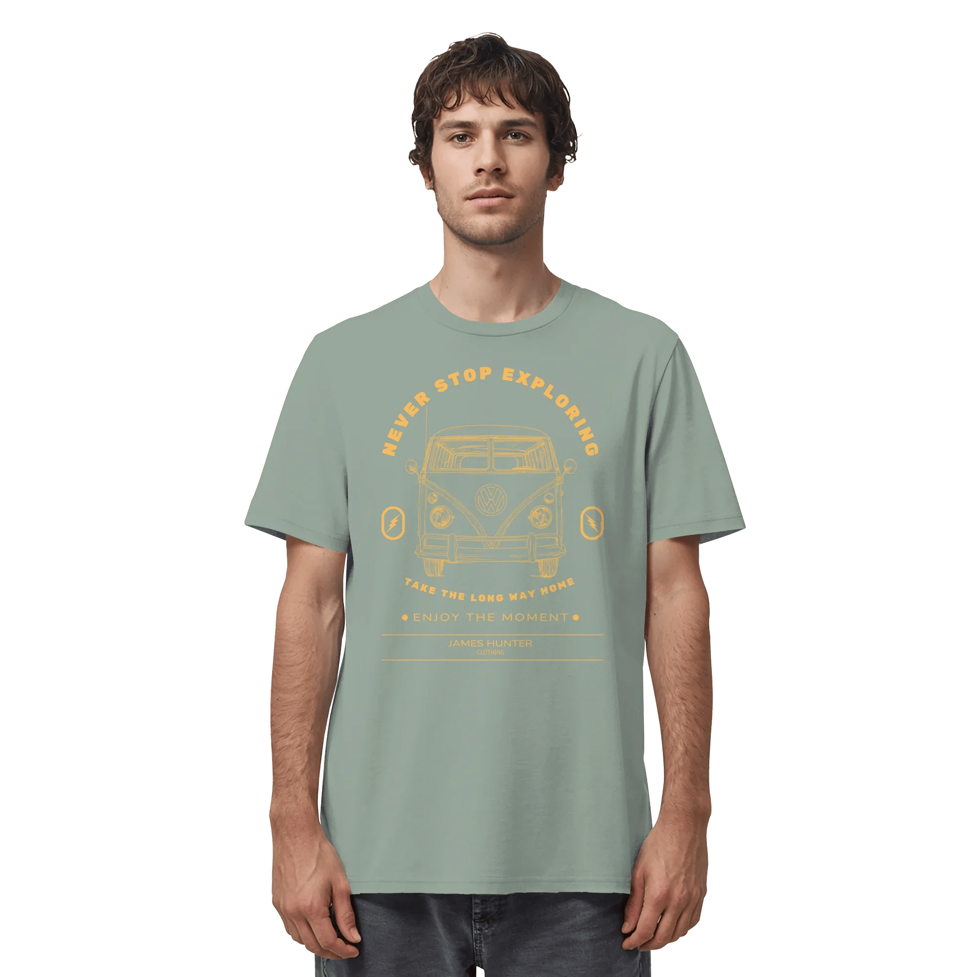 Never Stop Exploring - Organic Shirt - James Hunter - Nature and Beyond