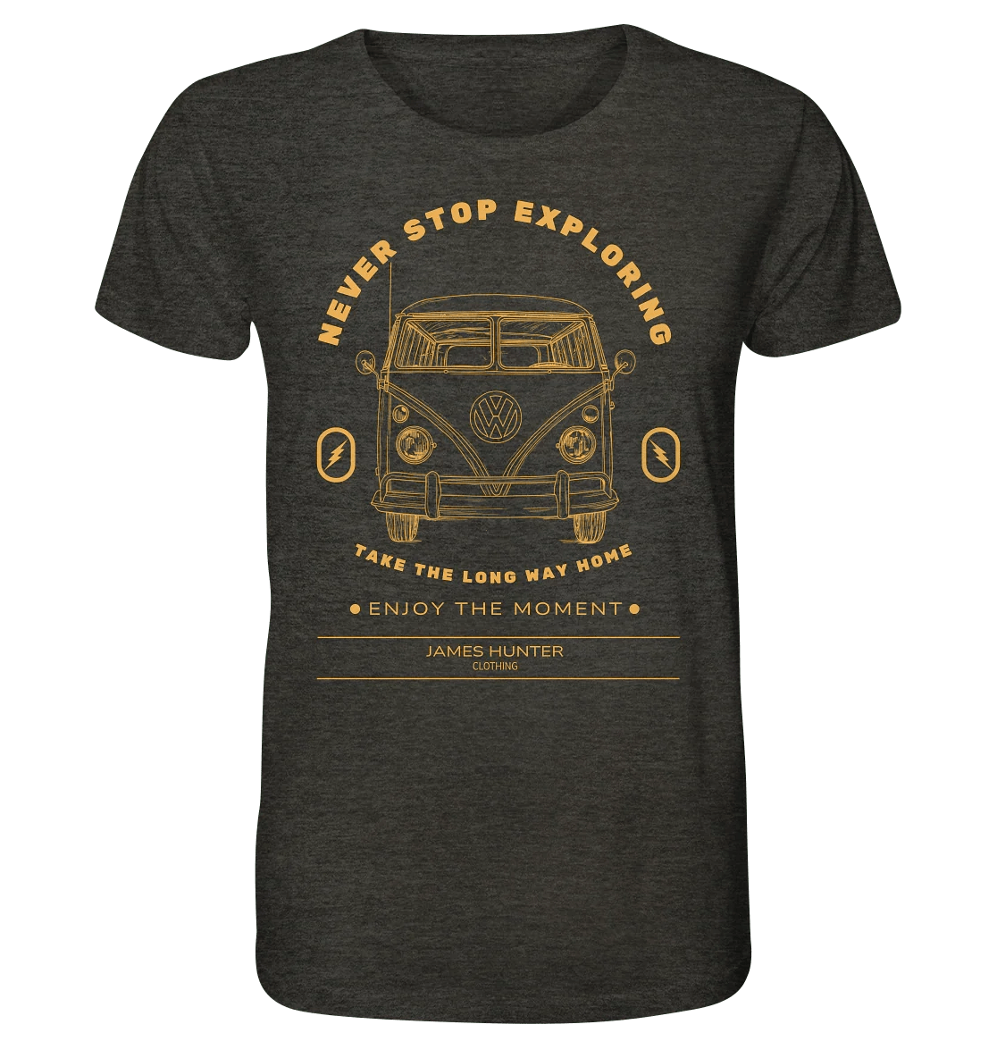 Never Stop Exploring - Organic Shirt - James Hunter - Nature and Beyond