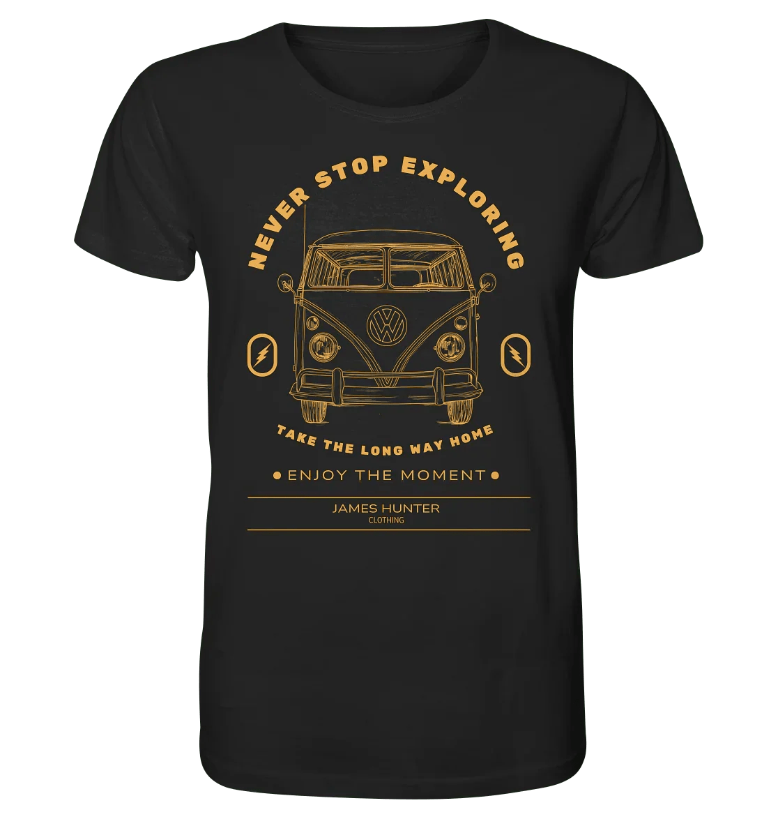 Never Stop Exploring - Organic Shirt - James Hunter - Nature and Beyond