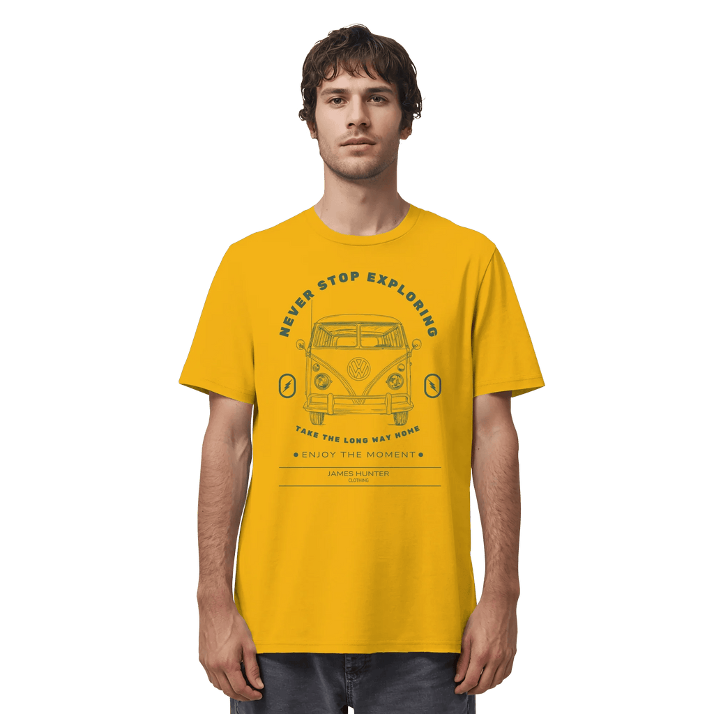Never Stop Exploring - Organic Shirt - James Hunter - Nature and Beyond