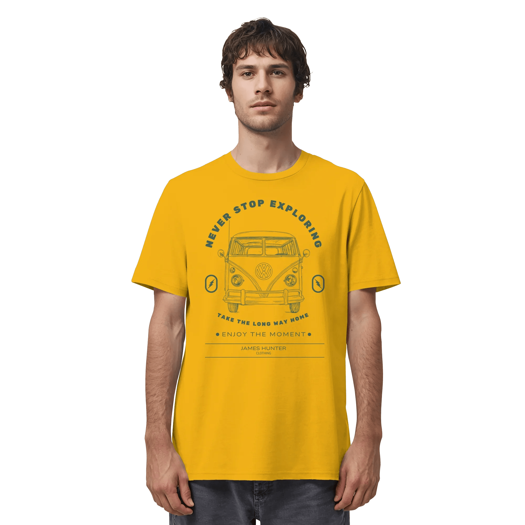 Never Stop Exploring - Organic Shirt - James Hunter - Nature and Beyond
